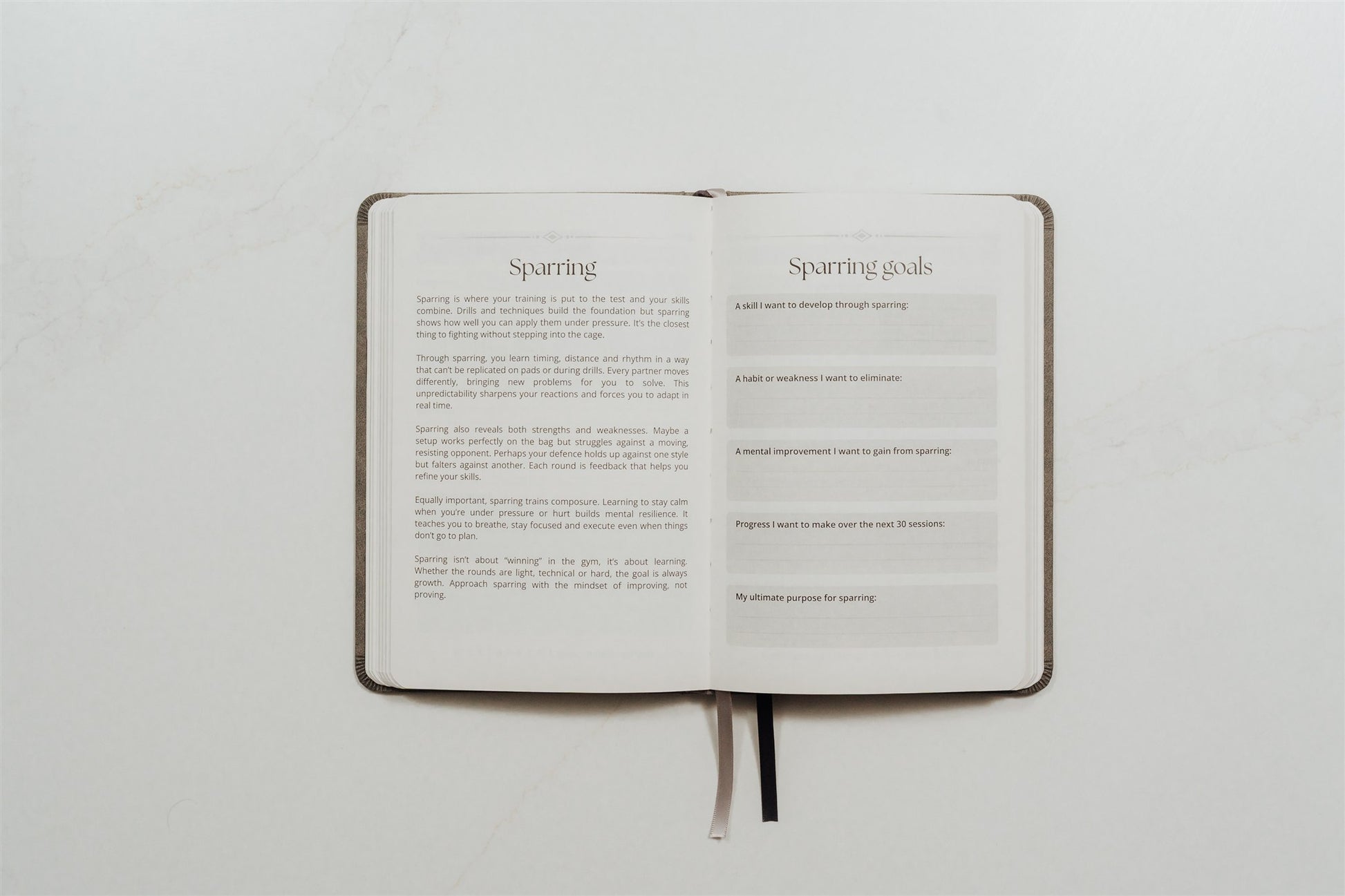 The MMA Journal lying open on a white background